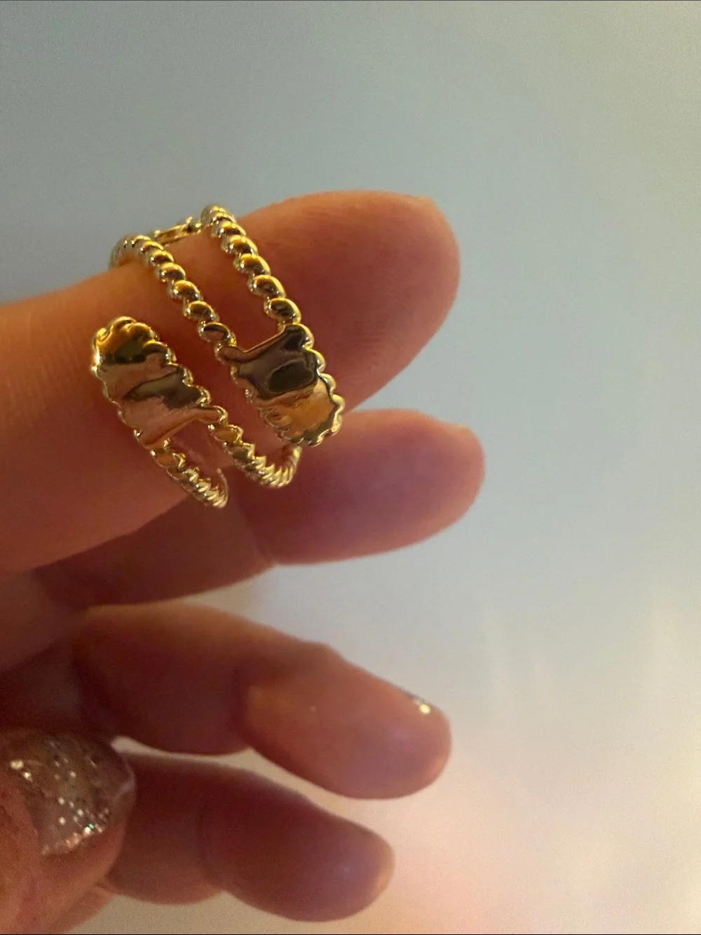 New Feed Me Gems Texas Turquoise Eclipse Ring
